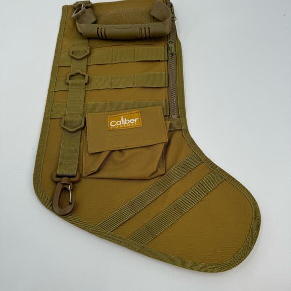 NWOT Caliber Gourmet Green Tactical Christmas Stocking - Picture 1 of 5